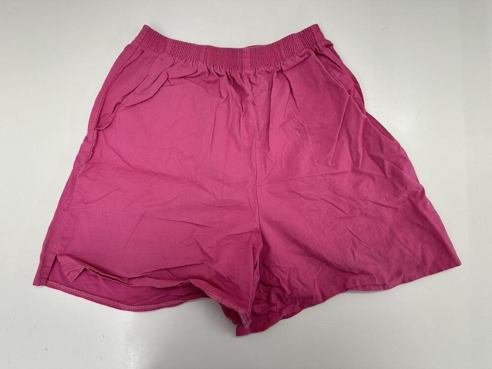Como Sports Womens Shorts Size Small Pink Elastic Waist Pockets Vintage